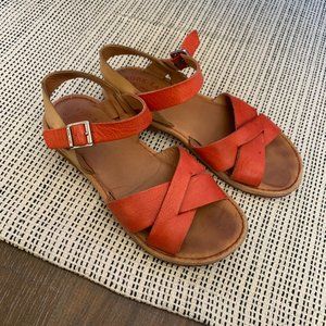 Kork-Ease Women's Corine Red Sandals Size 6.5